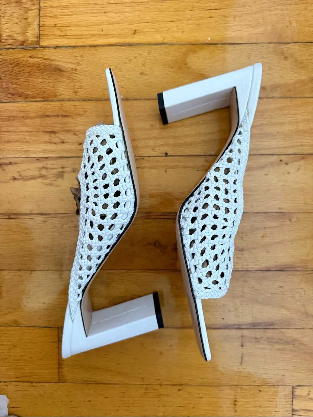 WANDLER ISA MULE WHITE LEATHER SIZE 40